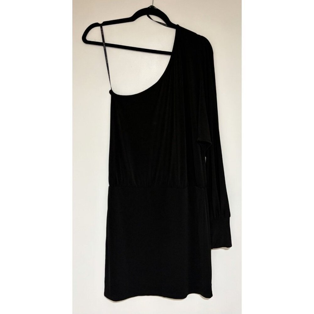 Rachel Zoe Women's Dolman One Sleeve Pullover Black Dress Sz 6 NWT - Picture 3 of 9